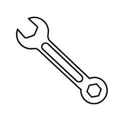 wrench isolated on white background