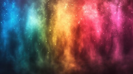 Fototapeta premium Vibrant rainbow gradient action abstract art digital art colorful environment soft lens viewpoint