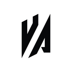 UA monogram logo design letter text name symbol monochrome logotype alphabet character simple logo