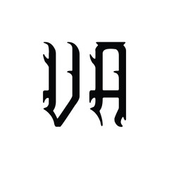 UA monogram logo design letter text name symbol monochrome logotype alphabet character simple logo