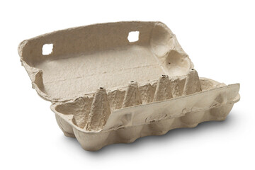 Egg carton isolated on transparent background