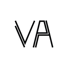 UA monogram logo design letter text name symbol monochrome logotype alphabet character simple logo