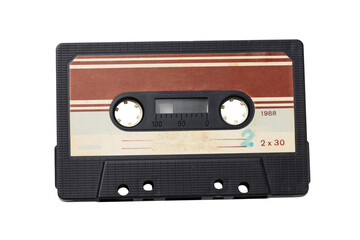 Tape cassette isolated on transparent background