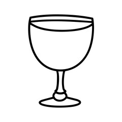 Simple vector of a catholic chalice, perfect for easter and church graphics