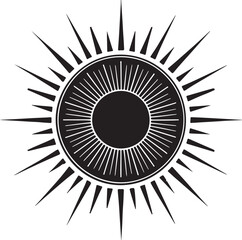 Isolated black sun icon Vector, black sun Silhouette,black sun icon set, black sun for logo,color black sun Vector illustration, Vector Graphic, EPS 10 , clip art work