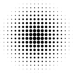 creative halftone dots background gradient circle