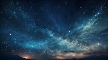 A Majestic Spiral Galaxy Swirling in the Depths of Space with Glowing Blue and White Nebulae, Countless Stars, and a Mysterious Cosmic Vortex, Perfect for Sci-Fi, Astronomy, and Cosmic-Themed Visual