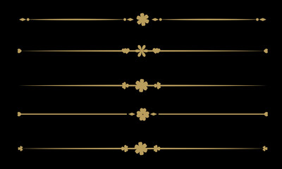 Text Divider Vectors. Separator vintage. decorative line.