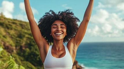 A person celebrating a fitness milestone, showcasing the power of motivation in achieving wellness goals.
