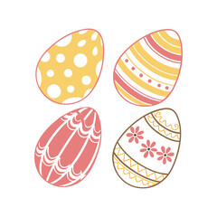 Easter Egg Clipart Set Vector Illustration Collection