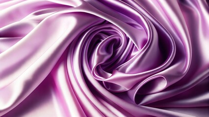 Obraz premium A touch of romance to your project with this pink silk heart background. The soft, wavy folds of satin a delicate and elegant look, Valentine's Day, love, wedding