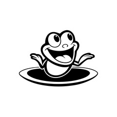 funny frog cartoon