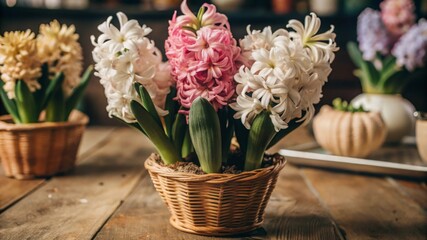 Cultivating hyacinth blooms a home gardener's guide to vibrant indoor plants in cozy living spaces