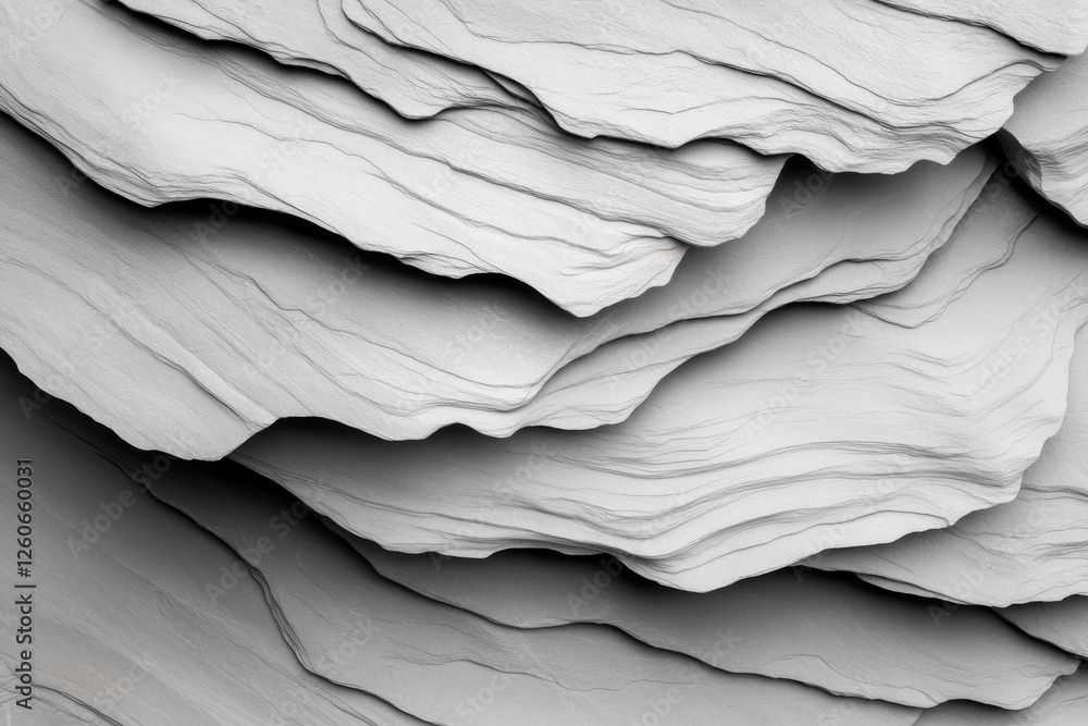 Poster capture detailed close-up of abstract monochrome texture focusing on natural patterns or materials s