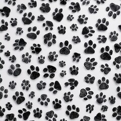 Fototapeta premium dog paw prints