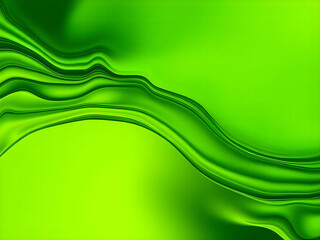 Vibrant green abstract background with a liquid ripple effect, suitable for creative projects and designs