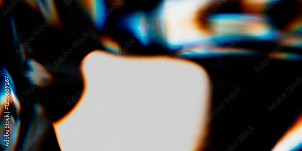 Wall mural glass dispersion effect abstract background. 3d rendering