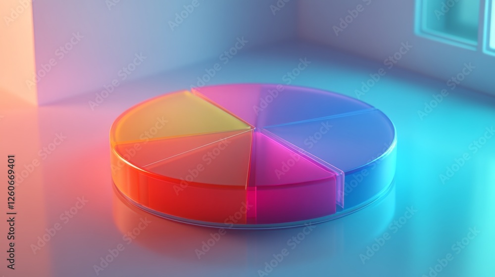 Aufkleber a clear, colorful pie chart illustrating the distribution of a company's operating costs, with each 