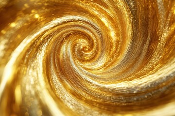 Abstract golden spiral vortex, infinity and luxury concept
