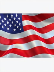 Obraz premium Red, White, and Blue Flag with Stars: A Symbol of Unity, Freedom, and Pride