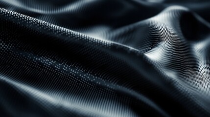 Naklejka premium Abstract Halftone Black Waves Background