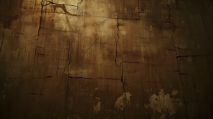 Dark Brown Cracked Wall Texture Background AI Generated