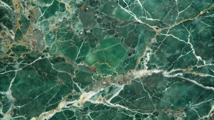 Obraz premium Green marble stone texture with white veins
