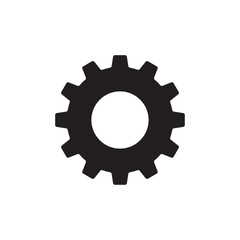 Cogwheel icon, Gear Settings symbol, Vector Illustration