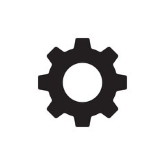 Cogwheel icon, Gear Settings symbol, Vector Illustration