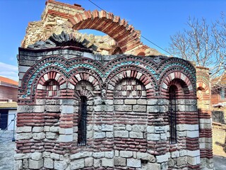 church of the holy archangels Michael and Gabriel in old town in Nesebar in Bulgaria