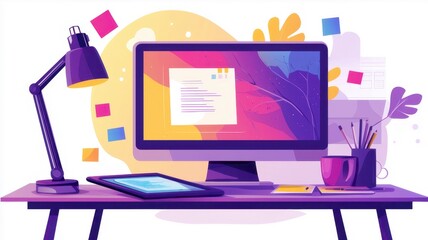 Desk Setup Interior For Work