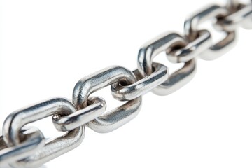Obraz premium iron chain with white background
