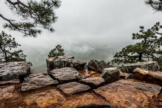 The Mogollon Rim mountain range in Tonto National Forest. Near Payson, Gila County, Arizona USA