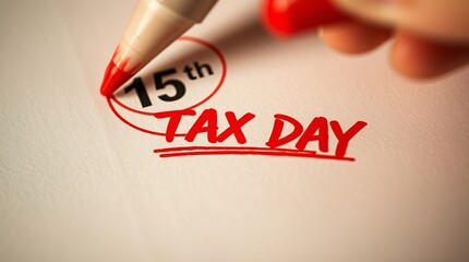 Tax Day Concept – USA Tax Due Date on April 15, tax deadline, tax season, IRS tax, income tax, tax due date, tax refund, tax 2025