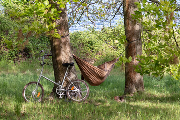 Relaxen in der Hängematte in der Natur