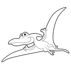 cartoon dinosaur character with a big smile © Arsen