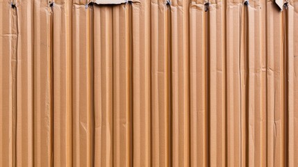 Close up view of a material's texture, showing vertical ridges and creases. Light brownish tan color. Neutral, muted tones. Natural material