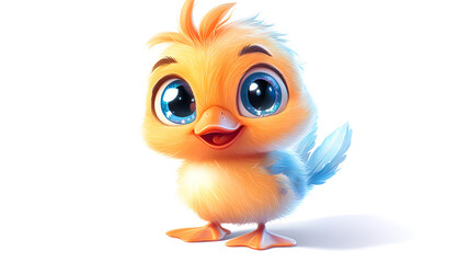 Fototapeta premium Adorable Baby Duckling Illustration
