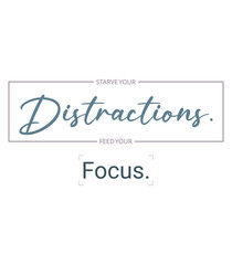 Feed Your Focus - Creative Typography T-Shirt Design