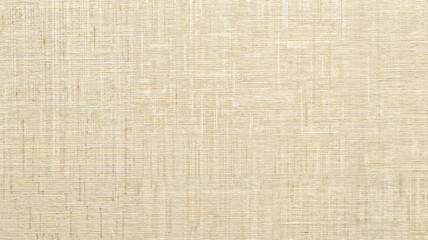 Beige linen fabric texture with fine weave pattern