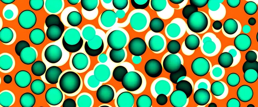 sfere e globi colorati - illustrazione sfondo con elementi astratti e motivi geometrici a tema surreale