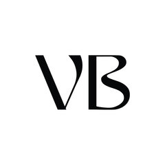 VB monogram logo design letter text name symbol monochrome logotype alphabet character simple logo