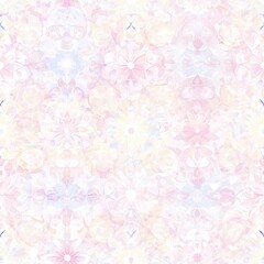 Fototapeta premium A minimalist mandala design with soft pastel shades and detailed patterns --tile
