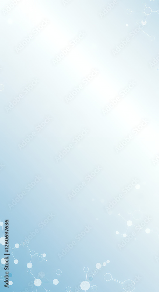 Poster a light blue background with a gradient effect, white and light blue medical abstract gradient backg
