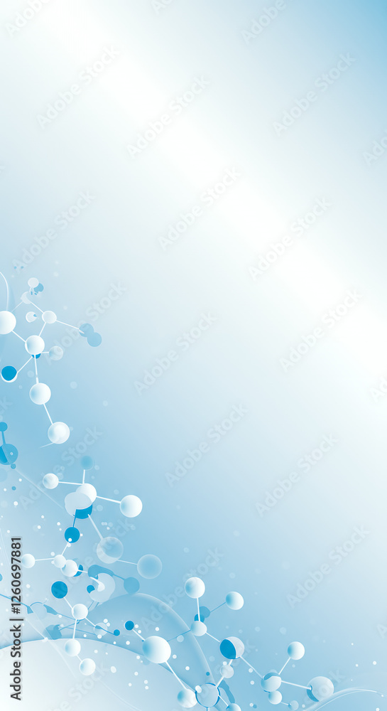 Poster a light blue background with a gradient effect, white and light blue medical abstract gradient backg