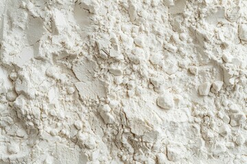 Obraz premium Photo of White fine flour powder macro texture. Image illustrated food for advertisement