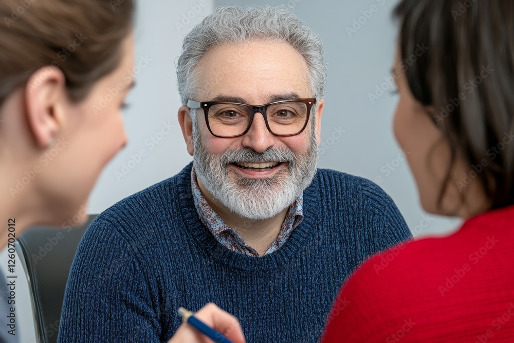 Poster a team of social scientists conducting face-to-face interviews as part of their research method