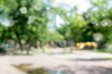 blur natural and light background in the park.