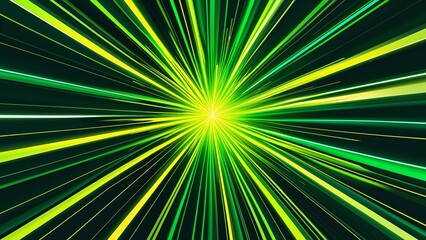 Abstract background with green and yellow light shining bright; grunge; wallpaper with rays of light 