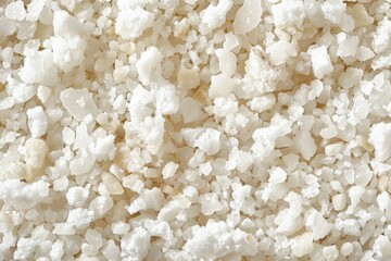 Photo of Crystal white natural sea salt texture. Image illustrated food for advertisement